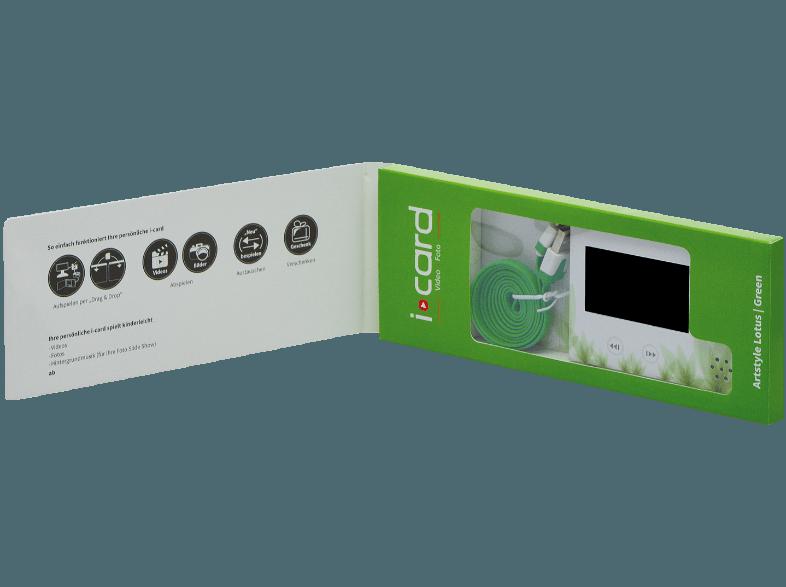 I LOOK i-card Lotus Green digitale VIDEO Grußkarte