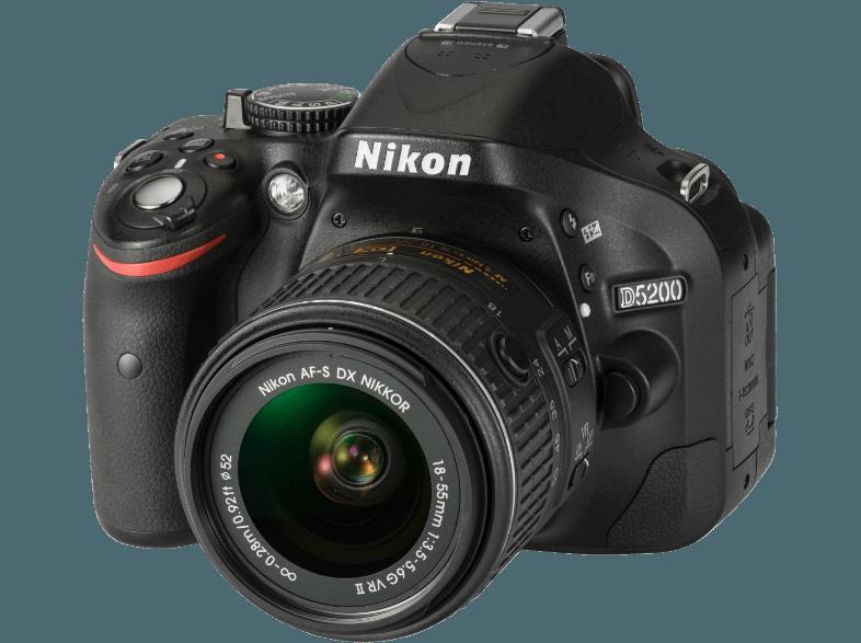 NIKON D5200    Objektiv 18-55 mm f/22-36 (24.1 Megapixel, CMOS)