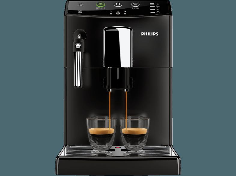 PHILIPS HD 8821/01 Serie 3000 Panarello Kaffeevollautomat (Keramikmahlwerk, 1.8 Liter, Schwarz)