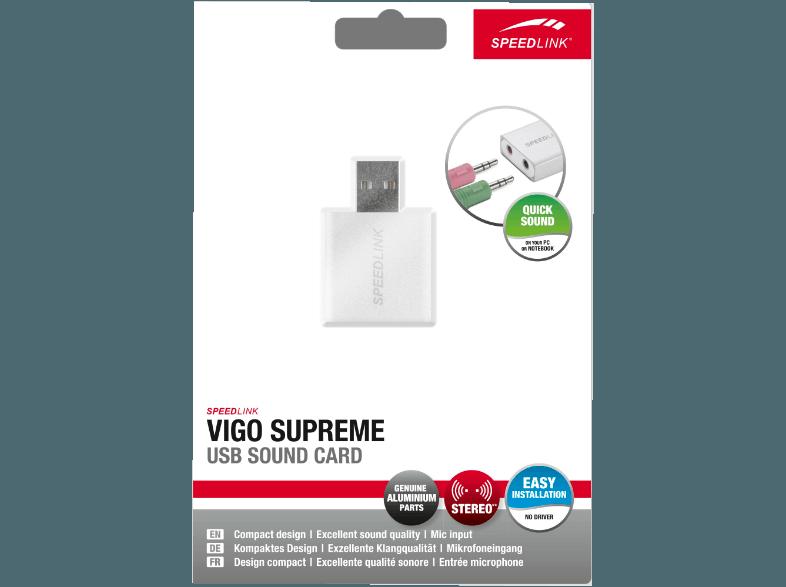 SPEEDLINK SL 8001 SR VIGO SURPREME USB-Stereo-Soundkarte, SPEEDLINK, SL, 8001, SR, VIGO, SURPREME, USB-Stereo-Soundkarte