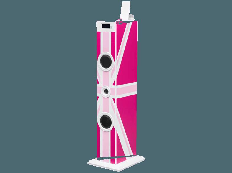 BIGBEN Sound Tower TW5 - Union Jack  Muster / Motive, Rosa