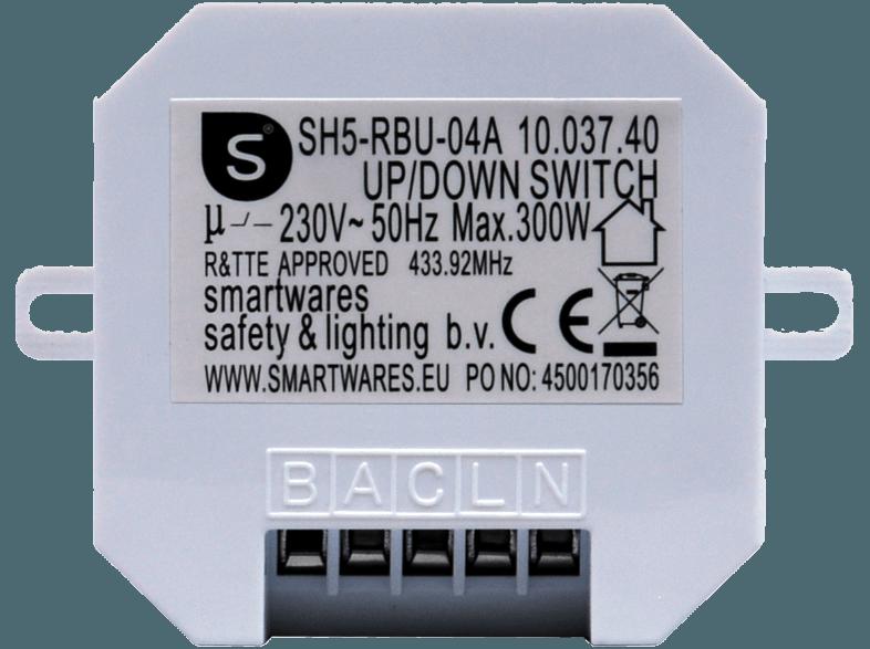 SMARTWARES SH5-RBU-04A Auf/Ab-Einbauschalter, SMARTWARES, SH5-RBU-04A, Auf/Ab-Einbauschalter