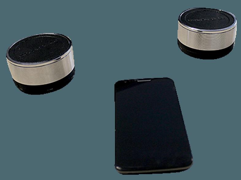 SOUND2GO Bigbass XL Stereo Lautsprecher Silber/schwarz, SOUND2GO, Bigbass, XL, Stereo, Lautsprecher, Silber/schwarz