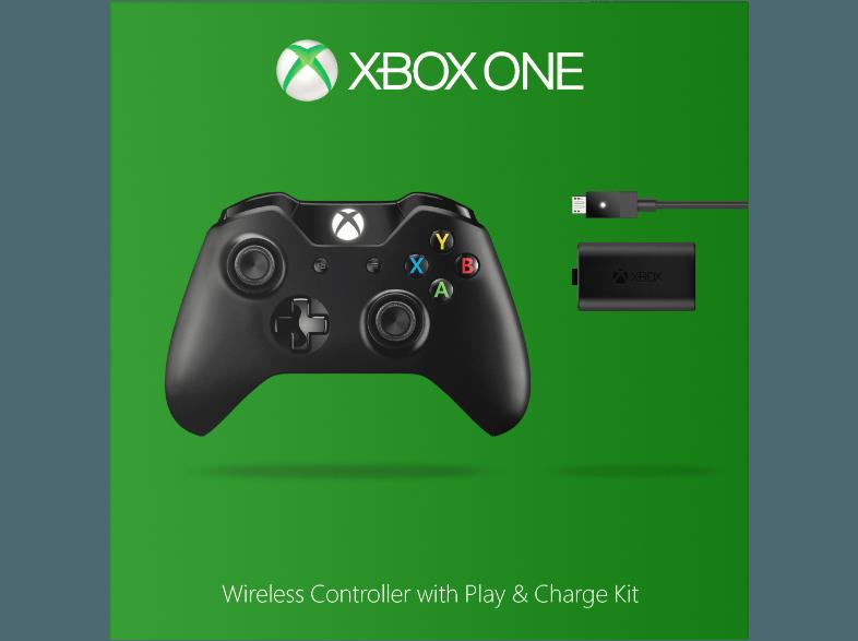 MICROSOFT Xbox One Wireless Controller   Play & Charge Kit, MICROSOFT, Xbox, One, Wireless, Controller, , Play, &, Charge, Kit