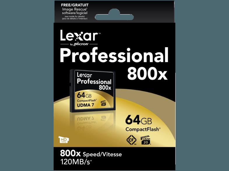 LEXAR LCF64GCRBEU800 , 800x, 64 GB, LEXAR, LCF64GCRBEU800, 800x, 64, GB