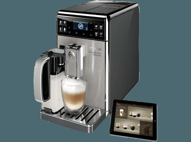 SAECO HD8978/01 Gran Baristo Avanti Kaffeevollautomat (Scheibenmahlwerk aus Keramik, 1.7 Liter, Stahlgrau)