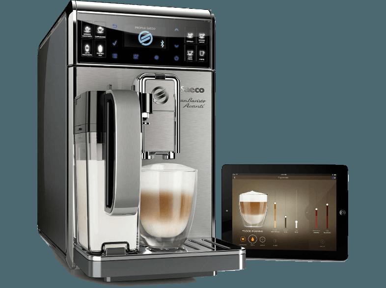 SAECO HD8978/01 Gran Baristo Avanti Kaffeevollautomat (Scheibenmahlwerk aus Keramik, 1.7 Liter, Stahlgrau)