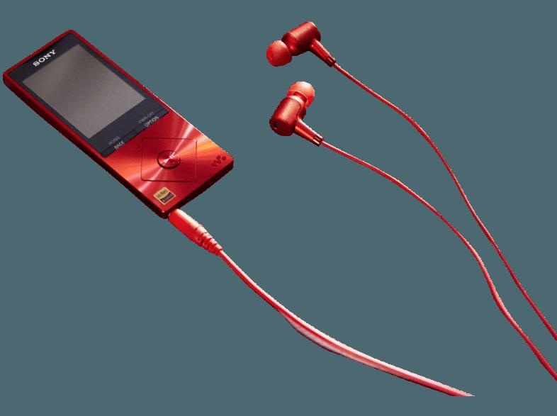 SONY NW-A25HN High Resolution Audio Walkman mit Noise Cancelling, rot