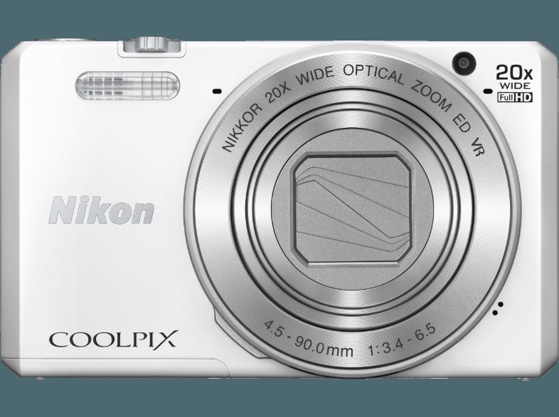 NIKON COOLPIX S7000  Weiß (16 Megapixel, 20x opt. Zoom, 7.5 cm TFT-LCD, WLAN)