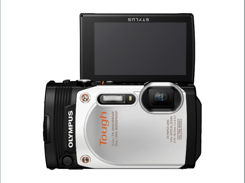 OLYMPUS TG-860  Weiß (16 Megapixel, 5x opt. Zoom, 7.6 cm LCD, WLAN)