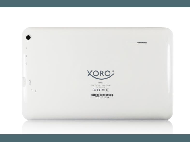 XORO Pad 9A2 8 GB  Tablet-PC Front schwarz, Rückseite weiss