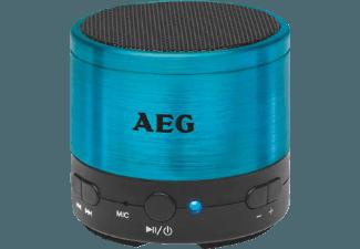 AEG. BSS 4826 Bluetooth-Lautsprecher Alu/Blau, AEG., BSS, 4826, Bluetooth-Lautsprecher, Alu/Blau