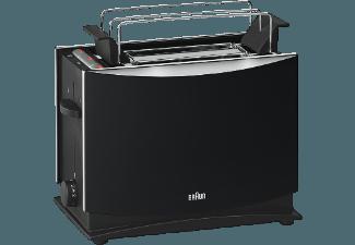 BRAUN HT 450 Toaster Schwarz (1 kW, Schlitze: 2), BRAUN, HT, 450, Toaster, Schwarz, 1, kW, Schlitze:, 2,