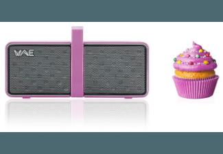 HERCULES WAE BTP03 Mini Bluetooth Lautsprecher Pink/Weiß, HERCULES, WAE, BTP03, Mini, Bluetooth, Lautsprecher, Pink/Weiß