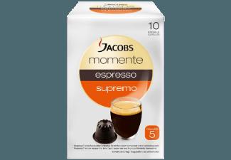 JACOBS 649087 Momente Espresso Supremo 10 Kapseln Kaffeekapseln Espresso Supremo (Intensität 5) (Nespresso®)