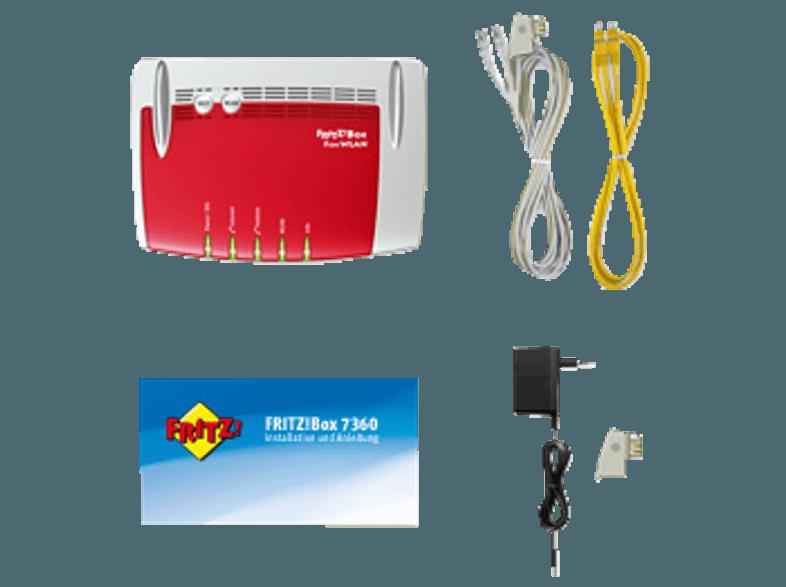 AVM FRITZ!Box 7360 WLAN-Modem-Router mit Telefonanlage