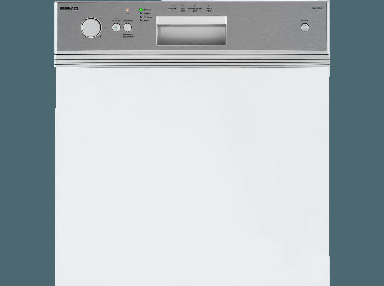 BEKO DSN 1430 X Geschirrspüler (A, 598 mm breit, 52 dB (A), Edelstahl)