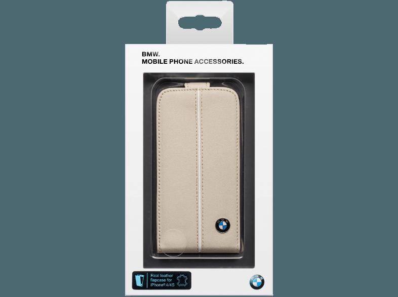 BMW BM310199 Leather Folio Case Klapp-Etui iPhone 4/4S