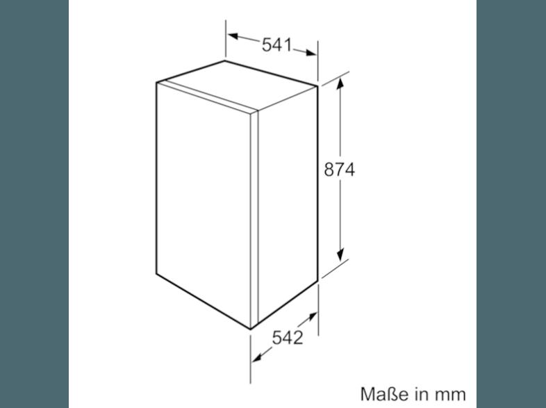 BOSCH KIL18V60 Kühlschrank (151 kWh/Jahr, A  , 874 mm hoch, Weiß)