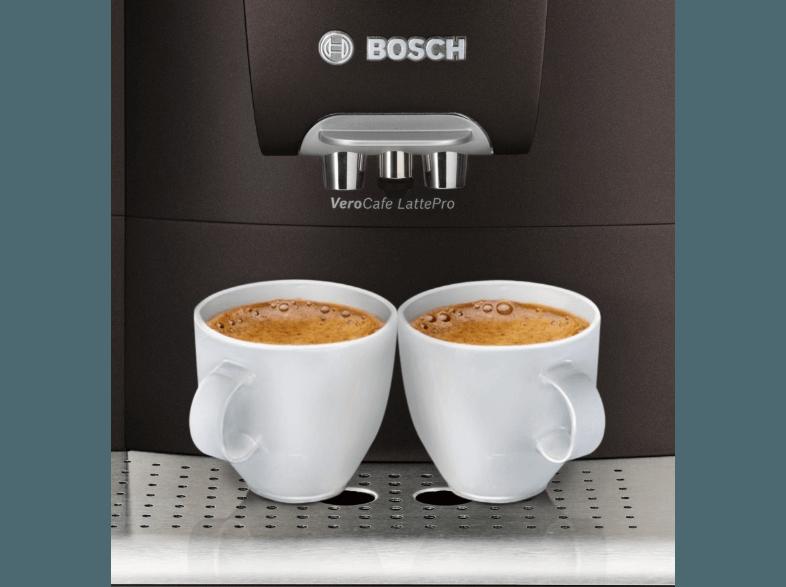 BOSCH TES50658 VeroCafe LattePro Espressomaschine (Keramikmahlwerk, 1.7 Liter, Braun)