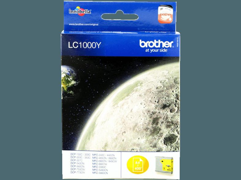 BROTHER LC 1000 Y Tintenkartusche Yellow, BROTHER, LC, 1000, Y, Tintenkartusche, Yellow
