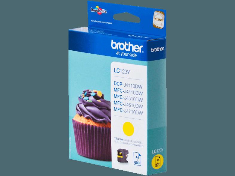 BROTHER LC 123 Y Tintenkartusche Yellow, BROTHER, LC, 123, Y, Tintenkartusche, Yellow