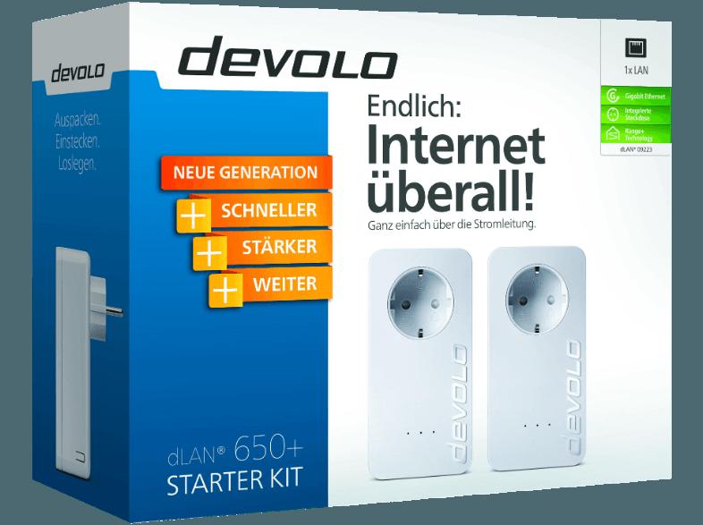 DEVOLO 9223 dLAN® 650  Powerline Starter Kit Powerline Adapter, DEVOLO, 9223, dLAN®, 650, Powerline, Starter, Kit, Powerline, Adapter