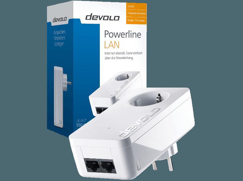 DEVOLO 9290 dLAN® 550 duo  Powerline Netzwerkadapter, DEVOLO, 9290, dLAN®, 550, duo, Powerline, Netzwerkadapter