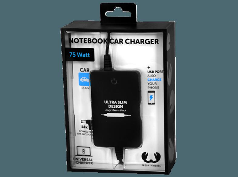 FRESH N REBEL Car Notebook Charger 75Watt Auto Universalladegerät