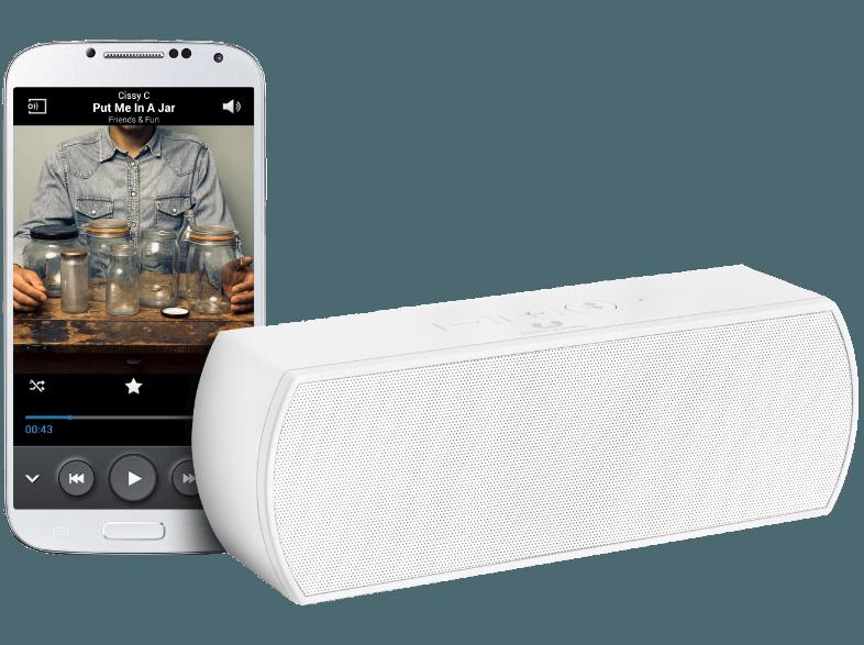FRESH N REBEL Rockbox Curve, weiss Bluetooth Lautsprecher Weiß