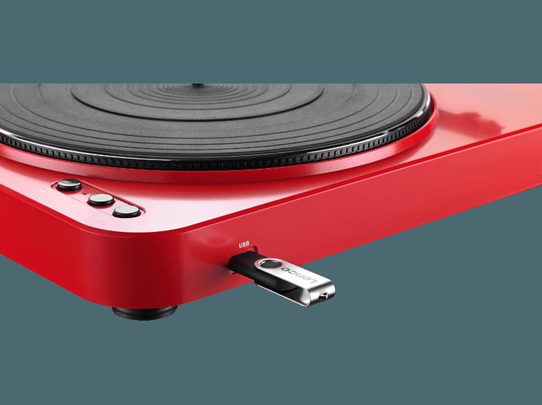 LENCO L-85 USB Plattenspieler (Rot)