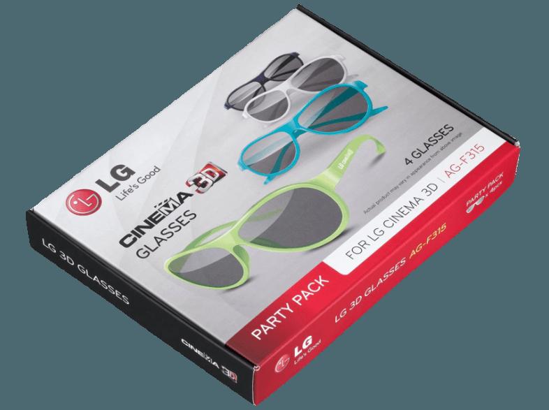 LG AG-F315 3D Brille  3D Party Pack mit 4 Cinema 3D Brillen für LG 3D Cinema TV
