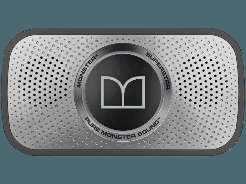 MONSTER Superstar Bluetooth Lautsprecher Schwarz/Grau, MONSTER, Superstar, Bluetooth, Lautsprecher, Schwarz/Grau