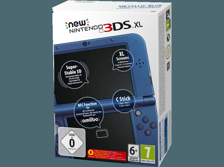 New Nintendo 3DS XL Metallic Blau, New, Nintendo, 3DS, XL, Metallic, Blau