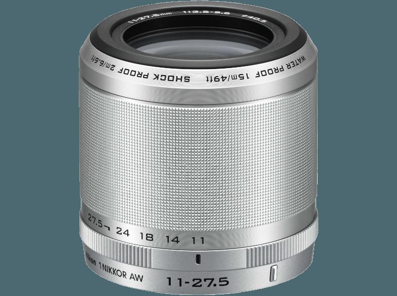 NIKON 1 AW1    Objektiv 11-27.5 mm f/3.5-5.6 (14.2 Megapixel, CMOS)