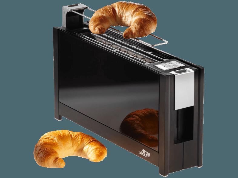 RITTER 630.000 VOLCANO 5 Toaster Schwarz (950 Watt, Schlitze: 1)