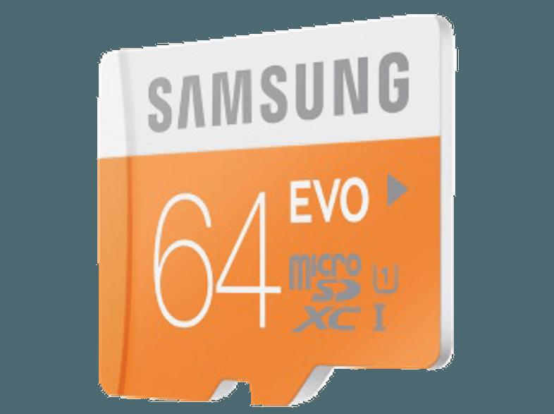 SAMSUNG microSDXC EVO   Adapter MB-MP64DA-EU microSDXC 64 GB, SAMSUNG, microSDXC, EVO, , Adapter, MB-MP64DA-EU, microSDXC, 64, GB