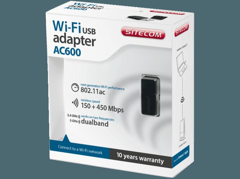 SITECOM WLA 3100 AC600 WLAN-AC-Adapter, SITECOM, WLA, 3100, AC600, WLAN-AC-Adapter