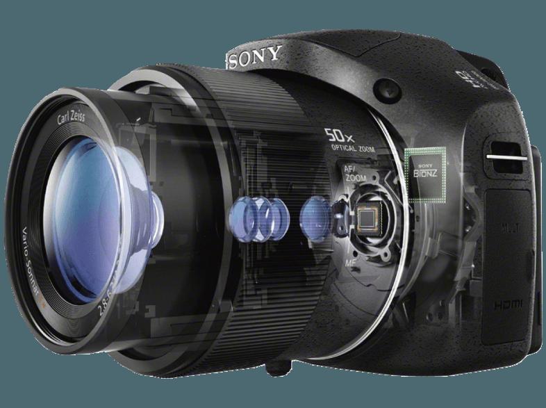 SONY DSC-HX 300  Schwarz (20.4 Megapixel, 50x opt. Zoom, 7.62 cm TFT-LCD), SONY, DSC-HX, 300, Schwarz, 20.4, Megapixel, 50x, opt., Zoom, 7.62, cm, TFT-LCD,