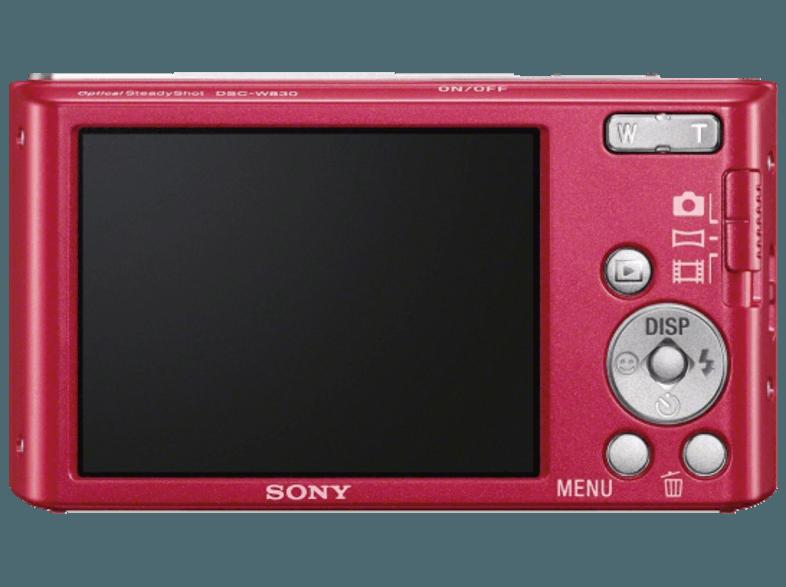 SONY DSC-W830 P.CE3  Pink (20.1 Megapixel, 8x opt. Zoom, 6.7 cm TFT-ClearPhoto)