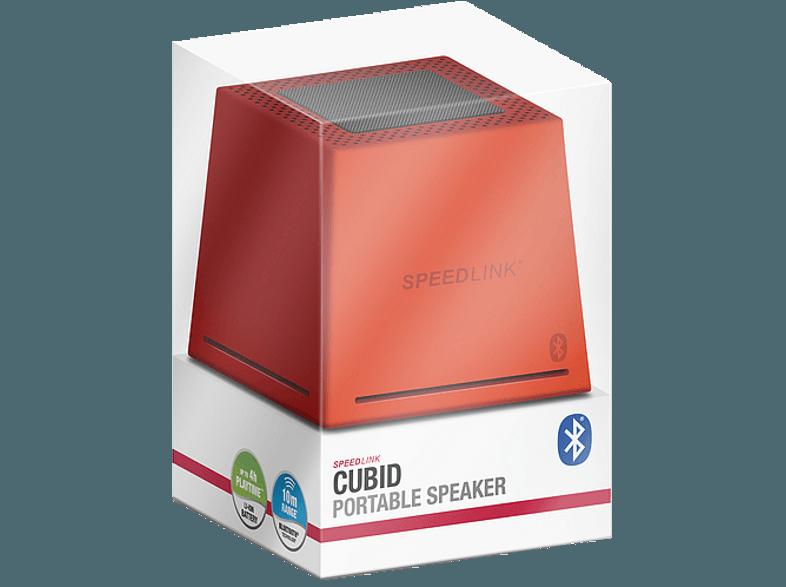 SPEEDLINK CUBID Bluetooth Lautsprecher Rot, SPEEDLINK, CUBID, Bluetooth, Lautsprecher, Rot
