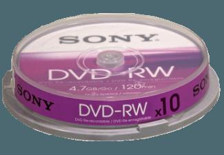 SONY 10DMW47SP DVD-RW 10er Spindel DVD-RW 10 Stück, SONY, 10DMW47SP, DVD-RW, 10er, Spindel, DVD-RW, 10, Stück