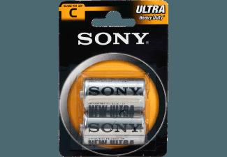 SONY 2er Blister Zink-Chlorid C Baby, 1,5 V Batterie C