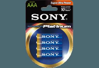 SONY 4er Blister Alkaline Stamina Platinum Micro, AAA, LR03, 1,5 V Batterie AAA, LR03