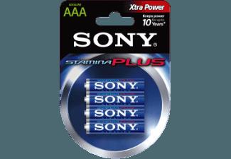SONY 4er Blister Blister Alkaline Stamina Plus Micro, AAA, LR03, 1,5 V Batterie AAA, LR03