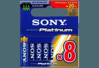 SONY 8er Multipack Blister Stamina Platinum Micro,A AA, LR03, 1,5 V Batterien AAA, LR03