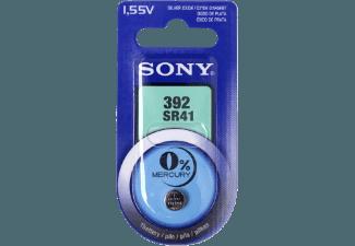 SONY Silber-Oxid Knopfzelle, Code 392, Quecksilberfrei, 1er Blister Knopfzelle, SONY, Silber-Oxid, Knopfzelle, Code, 392, Quecksilberfrei, 1er, Blister, Knopfzelle