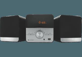 SOUNDMASTER MCD370SI Micro-Anlage (Radio, CD, USB, Silber/Schwarz)