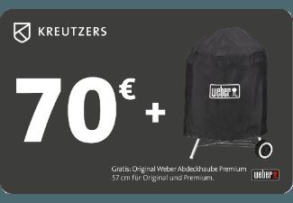 KREUTZERS 70€ Fleisch- und Genussgutschein inkl. Original Weber Abdeckhaube Premium 57cm Abdeckhaube