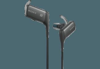 SONY MDR-AS600BT Spritzwassergeschützer Bluetooth In-Ohr-Kopfhörer, NFC, schwarz Kopfhörer Schwarz